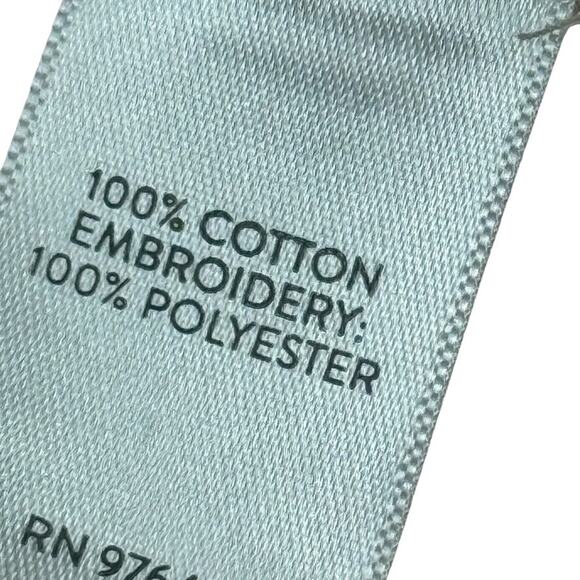 J Jill Pure Pink Blush Dolman Short Sleeve Oversized Embroidered Cotton Top L - Picture 15 of 16